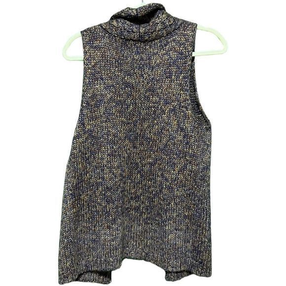 Dress Barn Women’s Marled Knit Sweater Vest‎ Sleeveless Multicolor Brown Medium - Picture 2 of 5